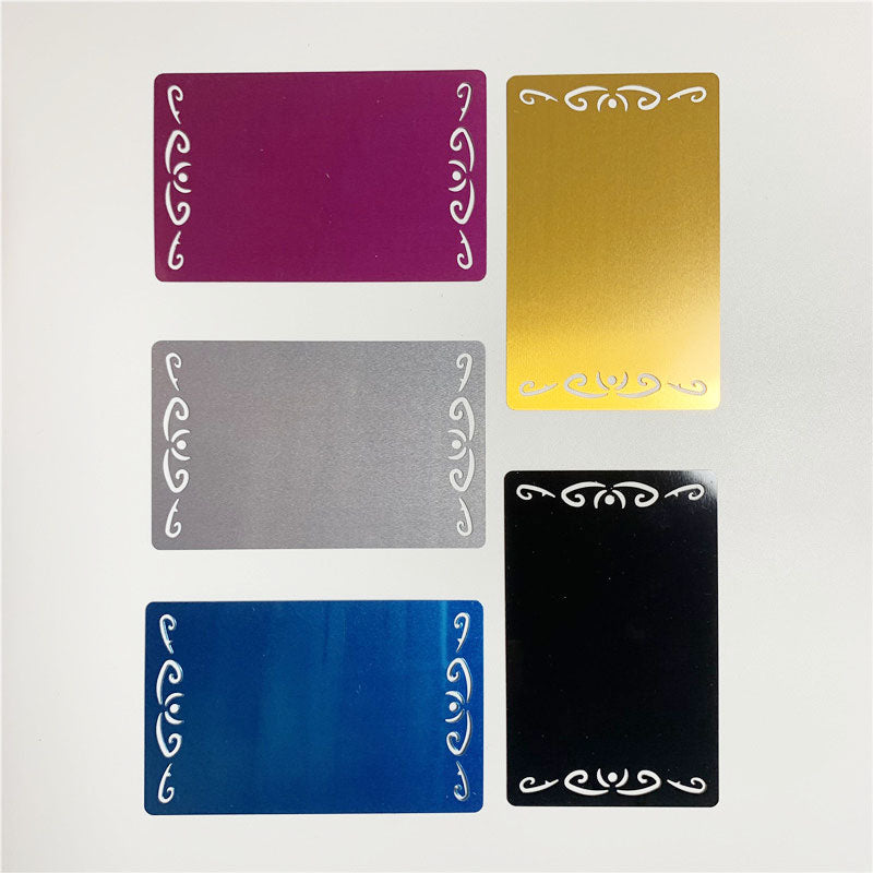 0.45mm deco edge aluminum cards