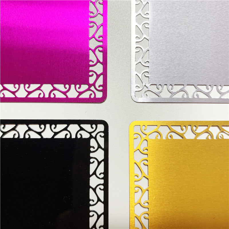 0.45mm deco edge aluminum cards