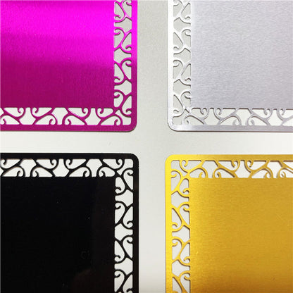 0.45mm deco edge aluminum cards